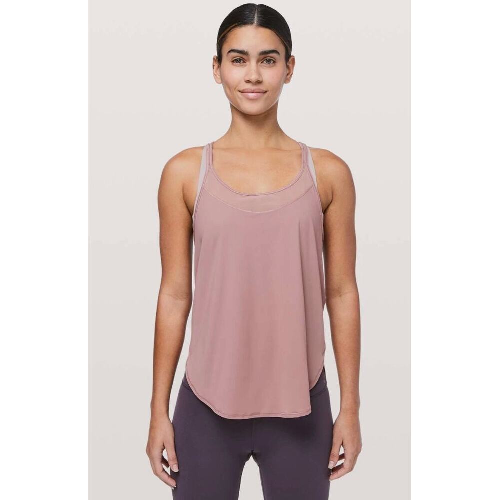 NWOT Lululemon Anew Strap Tank - "spanish rose" pink - size 6
